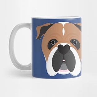 English bulldog red and white Mug